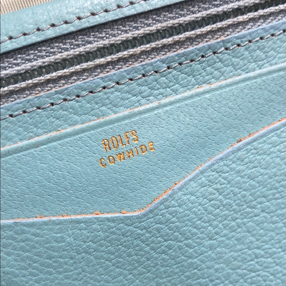 Light Blue Floral Embossed Women’s Wallet - Picture 2 of 7